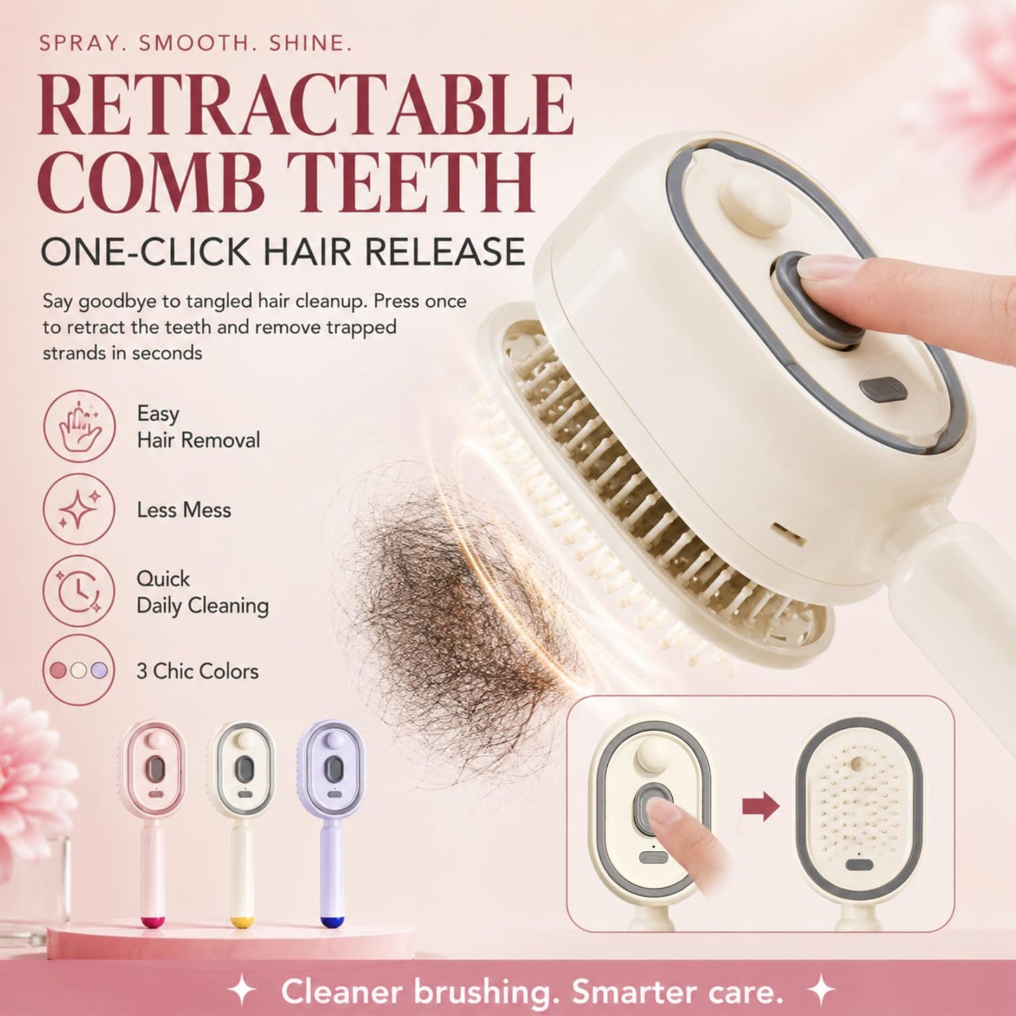 TAWANI Electric Spray Massage Hair Comb