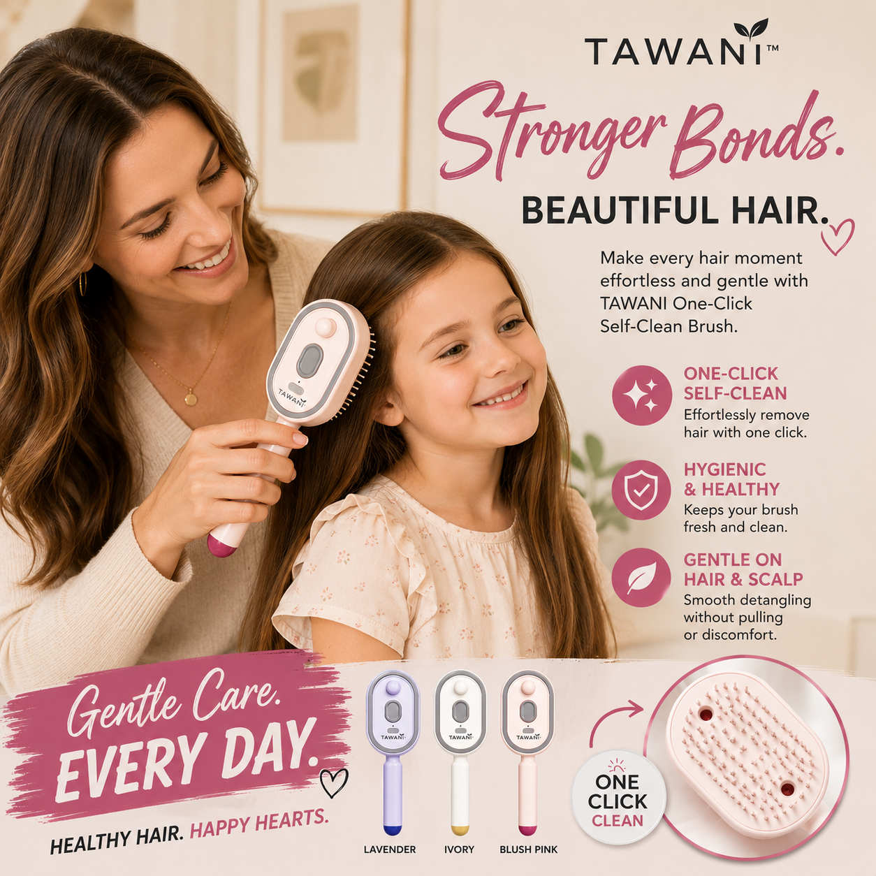 TAWANI Electric Spray Massage Hair Comb